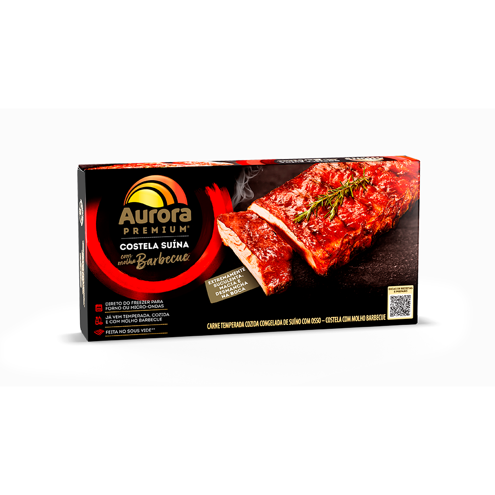 Costela suína com molho barbecue